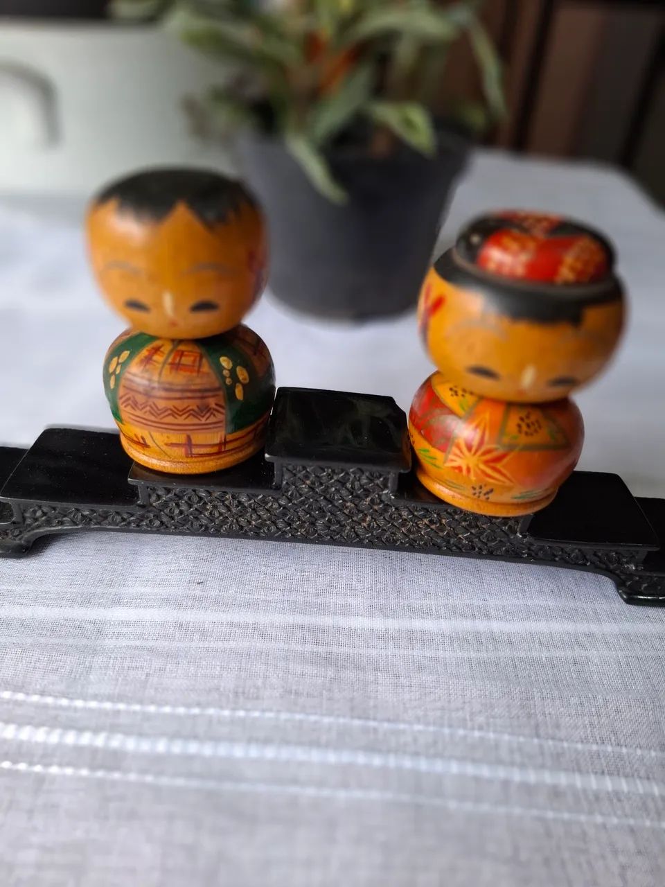 Bonecos japonês kokeshi vintage