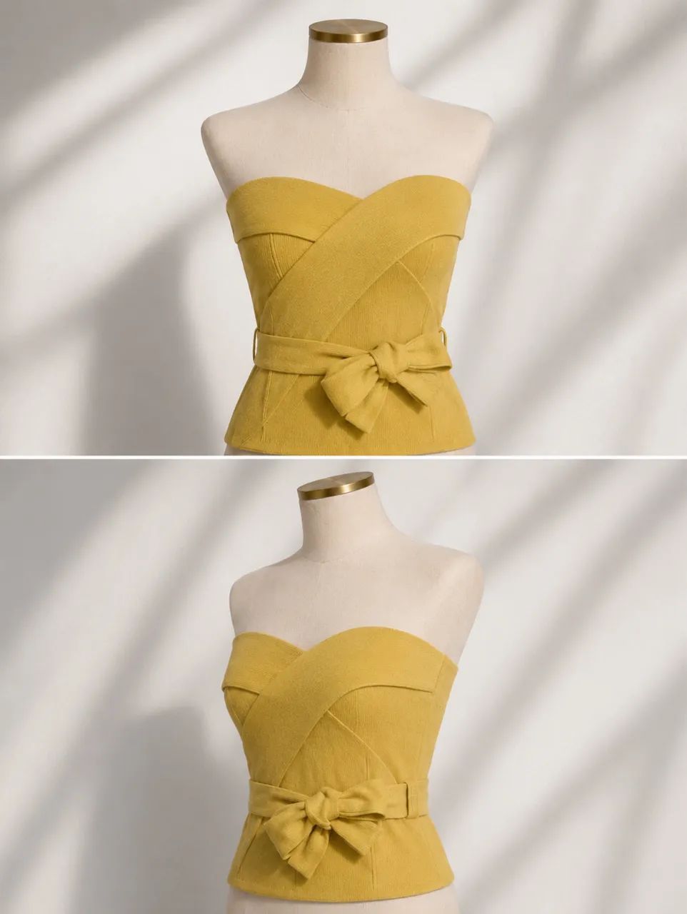 Cropped amarelo 