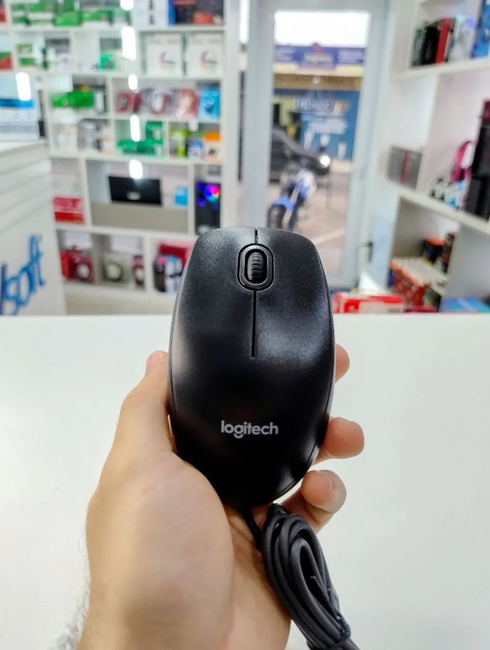 Mouse Com Fio Logitech M90 USB Plug And Play