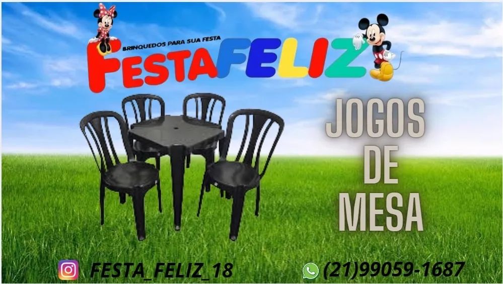 LOCAÇÃO DE JOGOS DE MESA 