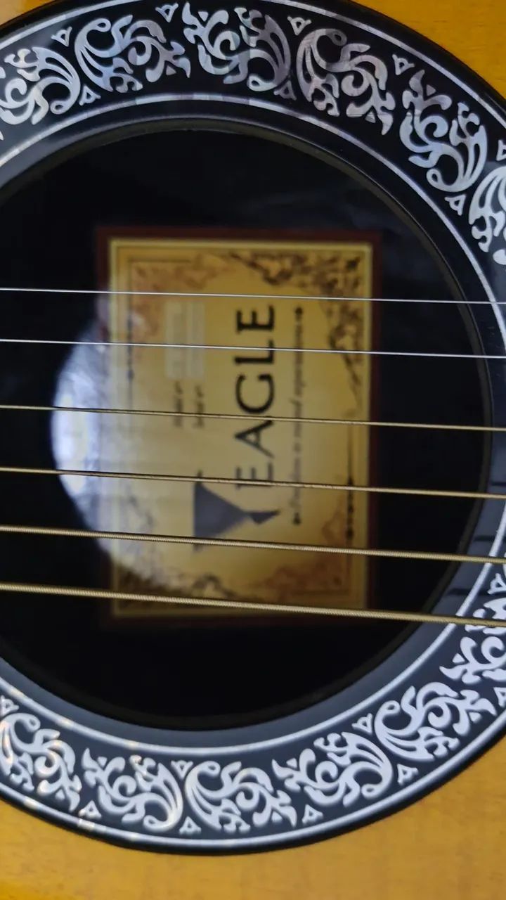 Violão Elétrico Eagle + Case Freedom - Excelente Estado - Foto 3
