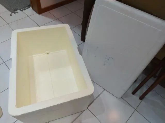 KIT - 3 Caixas de isopor (80L + 60L +60L), [usada] pouquíssimo uso. 