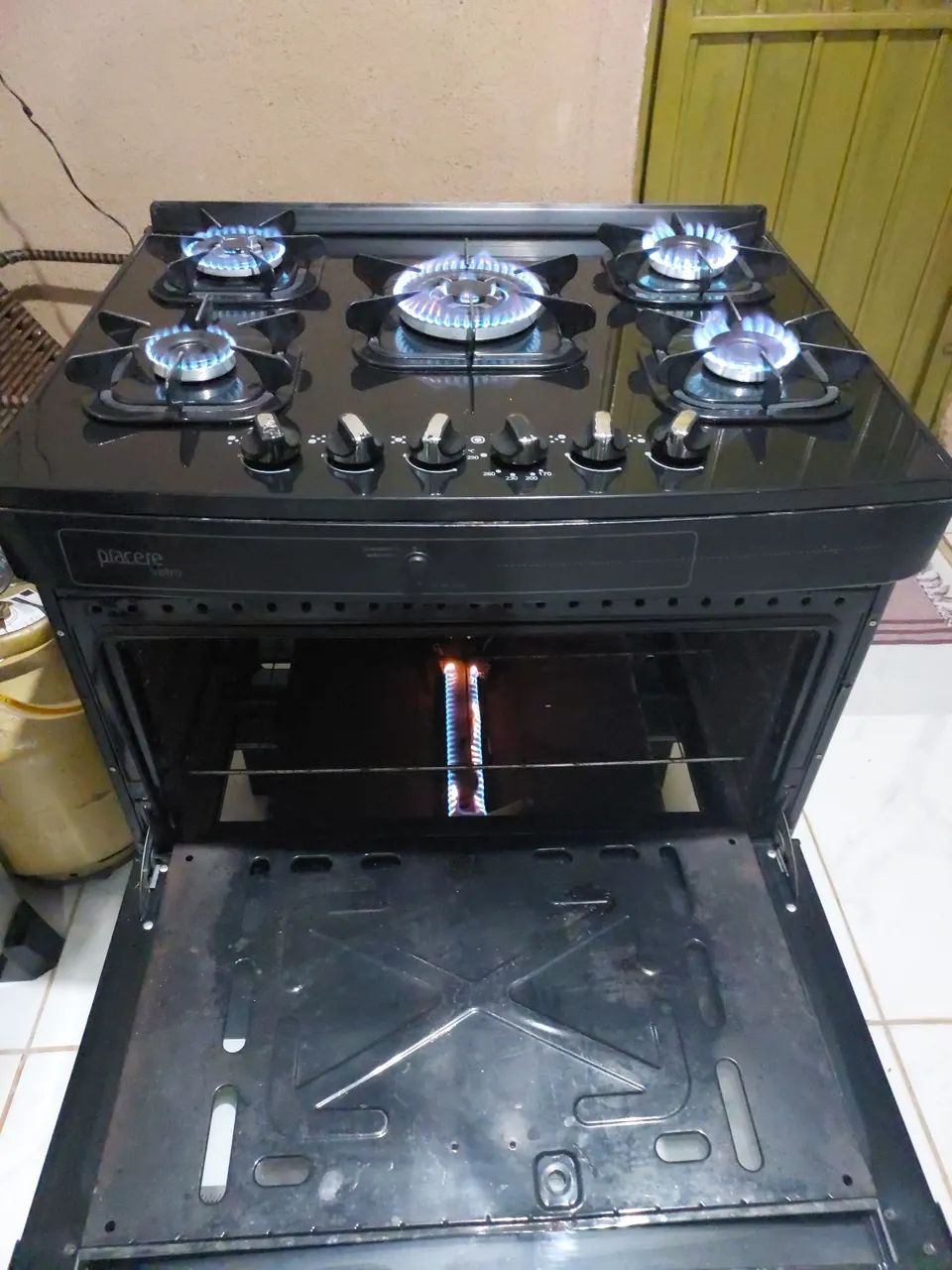 Fogão Mueller 5 bocas mesa vidro automático  - Foto 3