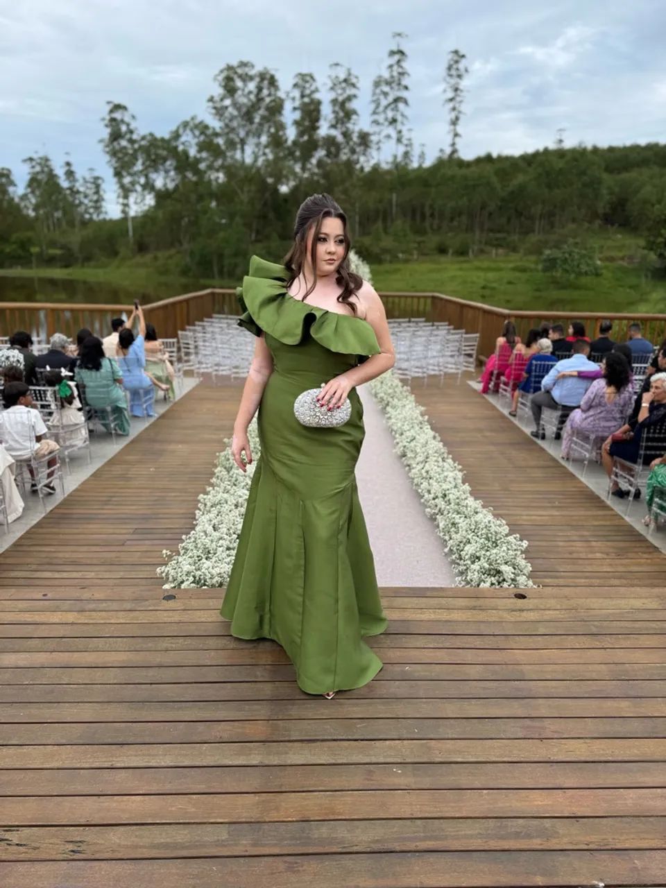 Vestido verde oliva 