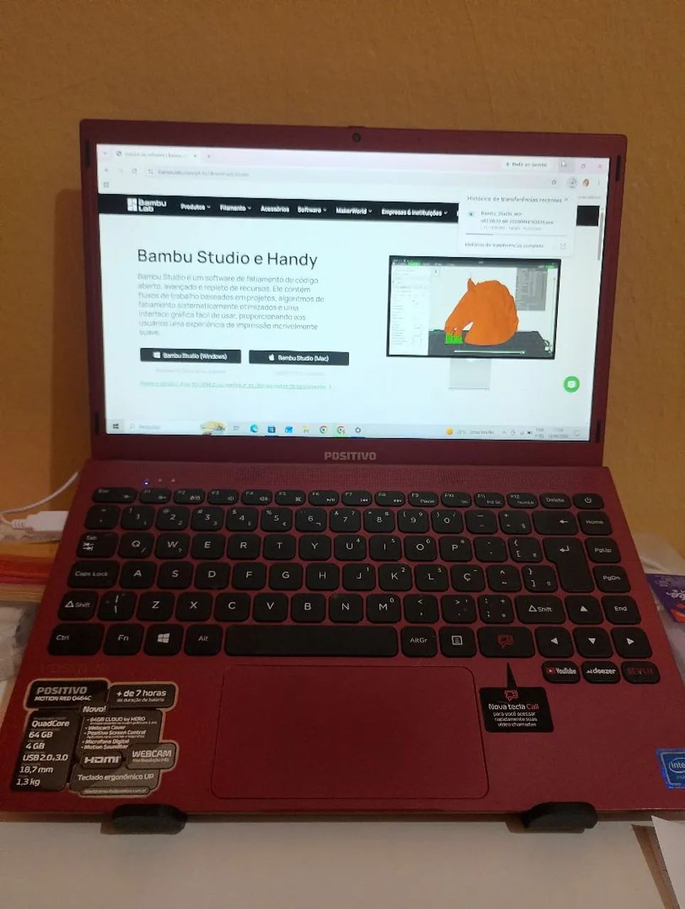 Notebook Positivo Motion Red Q464C Funcionando Perfeitamente