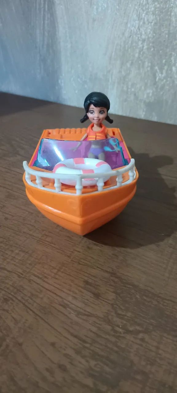 Polly Pocket Lancha com bóia e boneca
