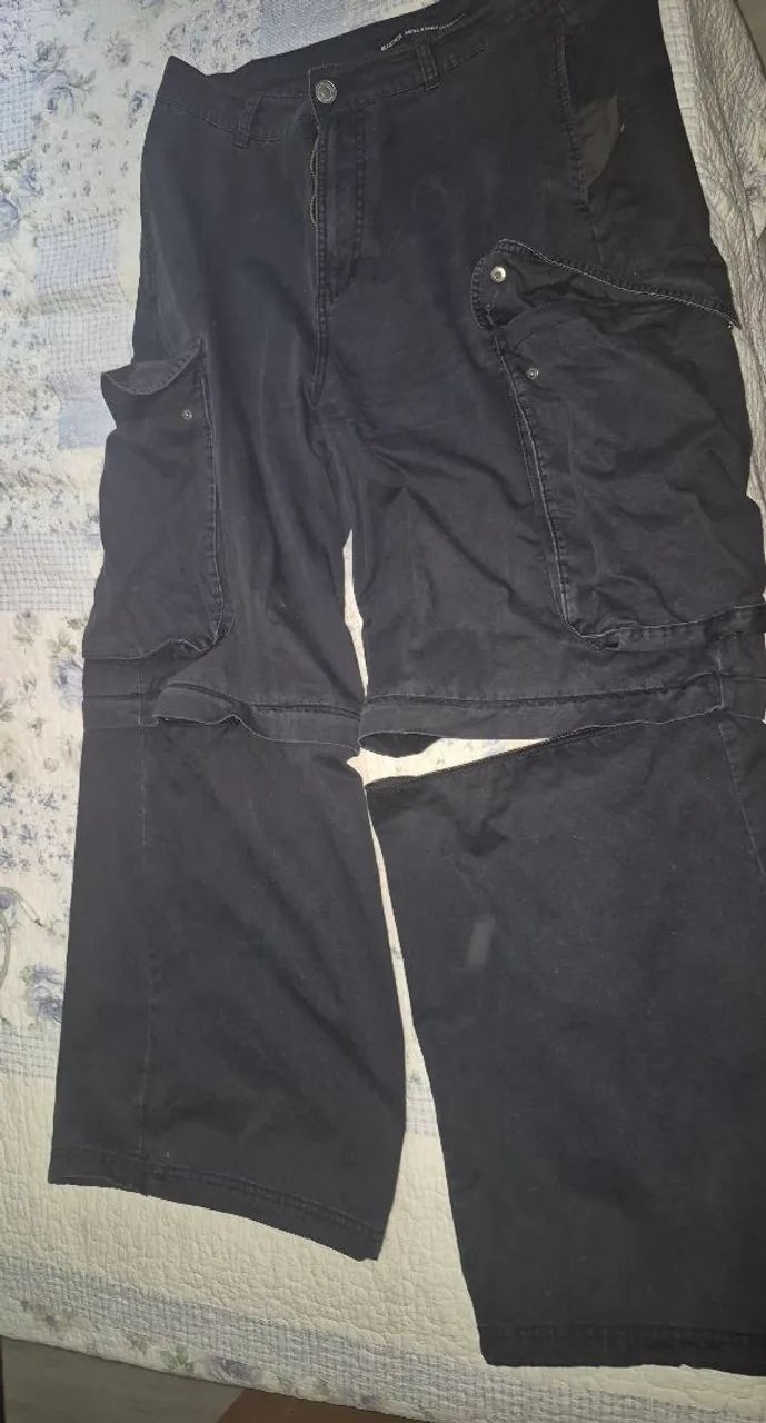 CALÇA MEGA BAGGY 46 VIRA SHORT!