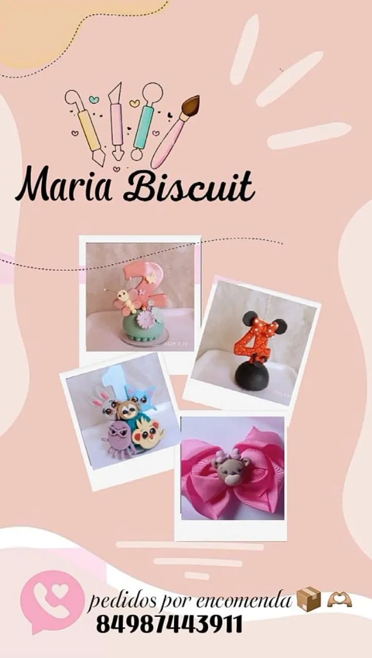 Velas em biscuit - Foto 5