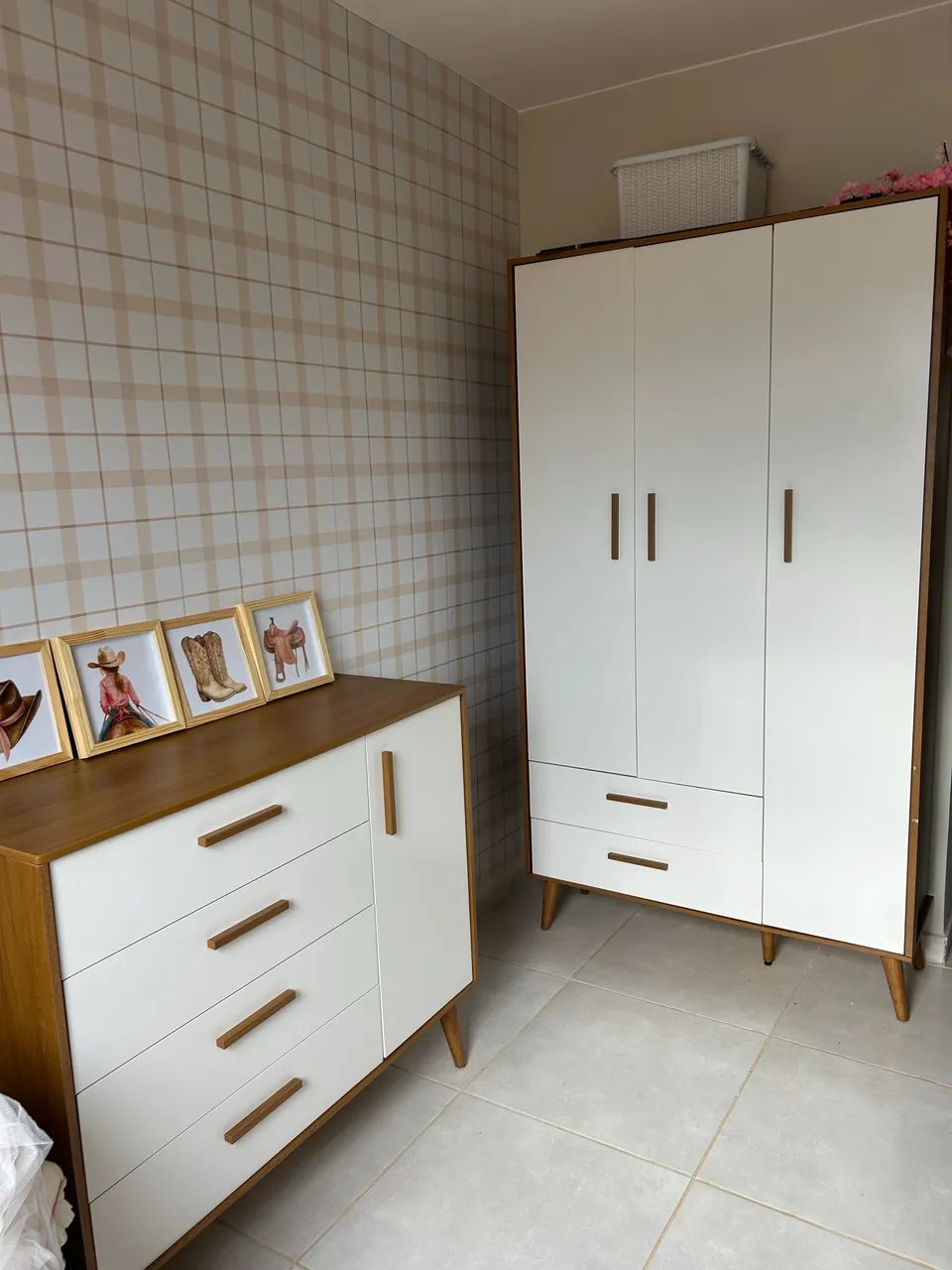 Berço + cômoda + guarda roupa NOVO - Foto 2