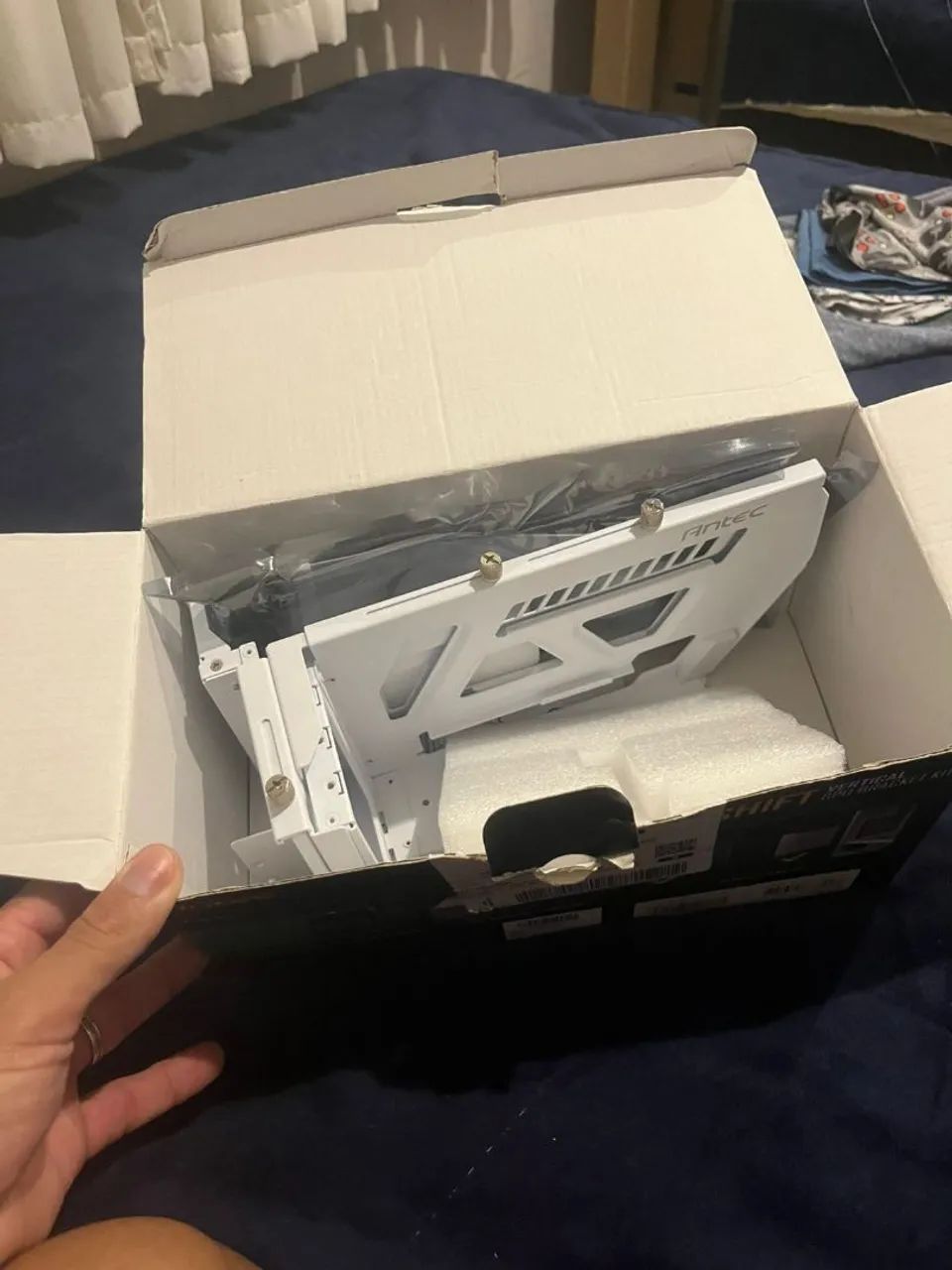 Kit Vertical Para Placa De Vídeo Ajustável 4.0 Antec Branco - Foto 3