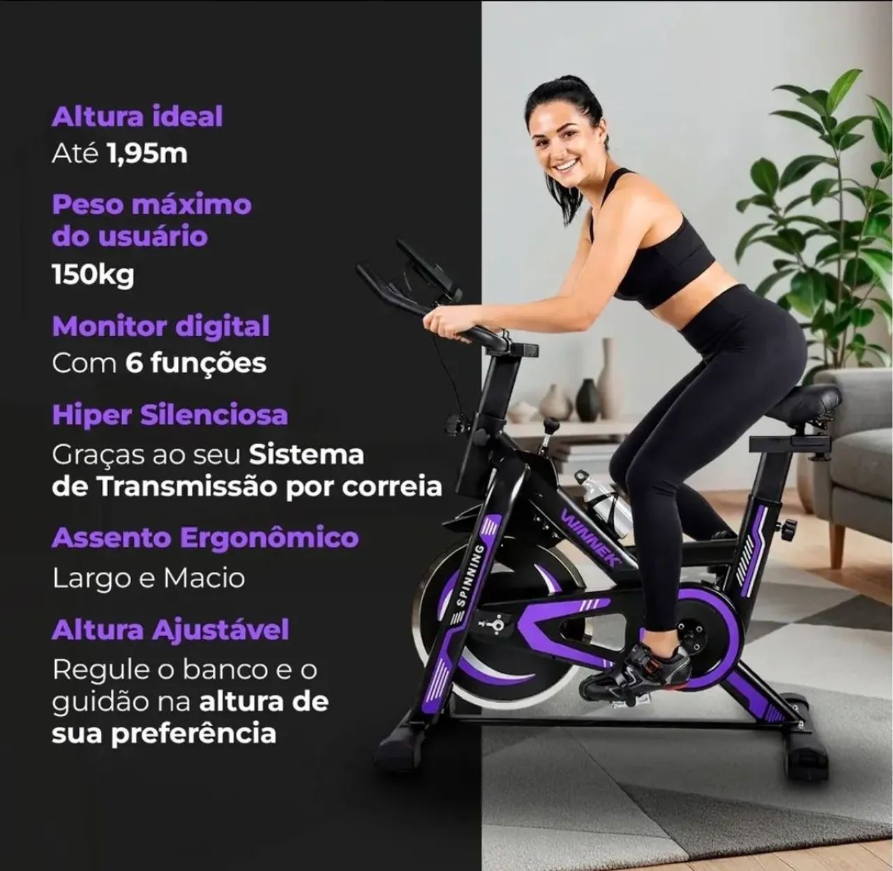 Bicicleta Ergometrica Spinning  - Foto 4