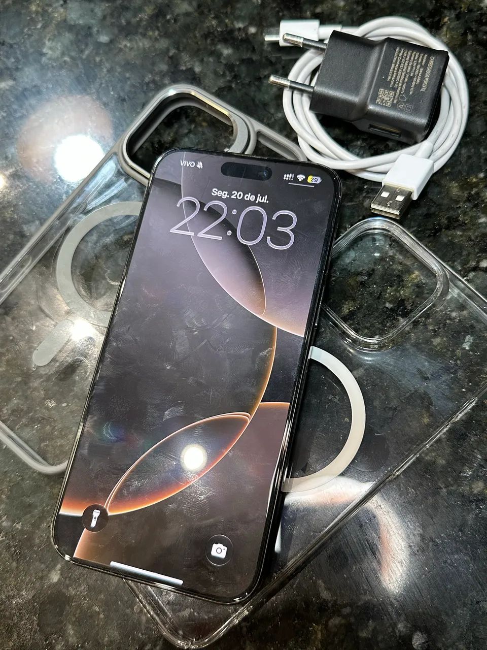 iPhone 16 pro Max 256gb tudo original aceito troca  - Foto 3