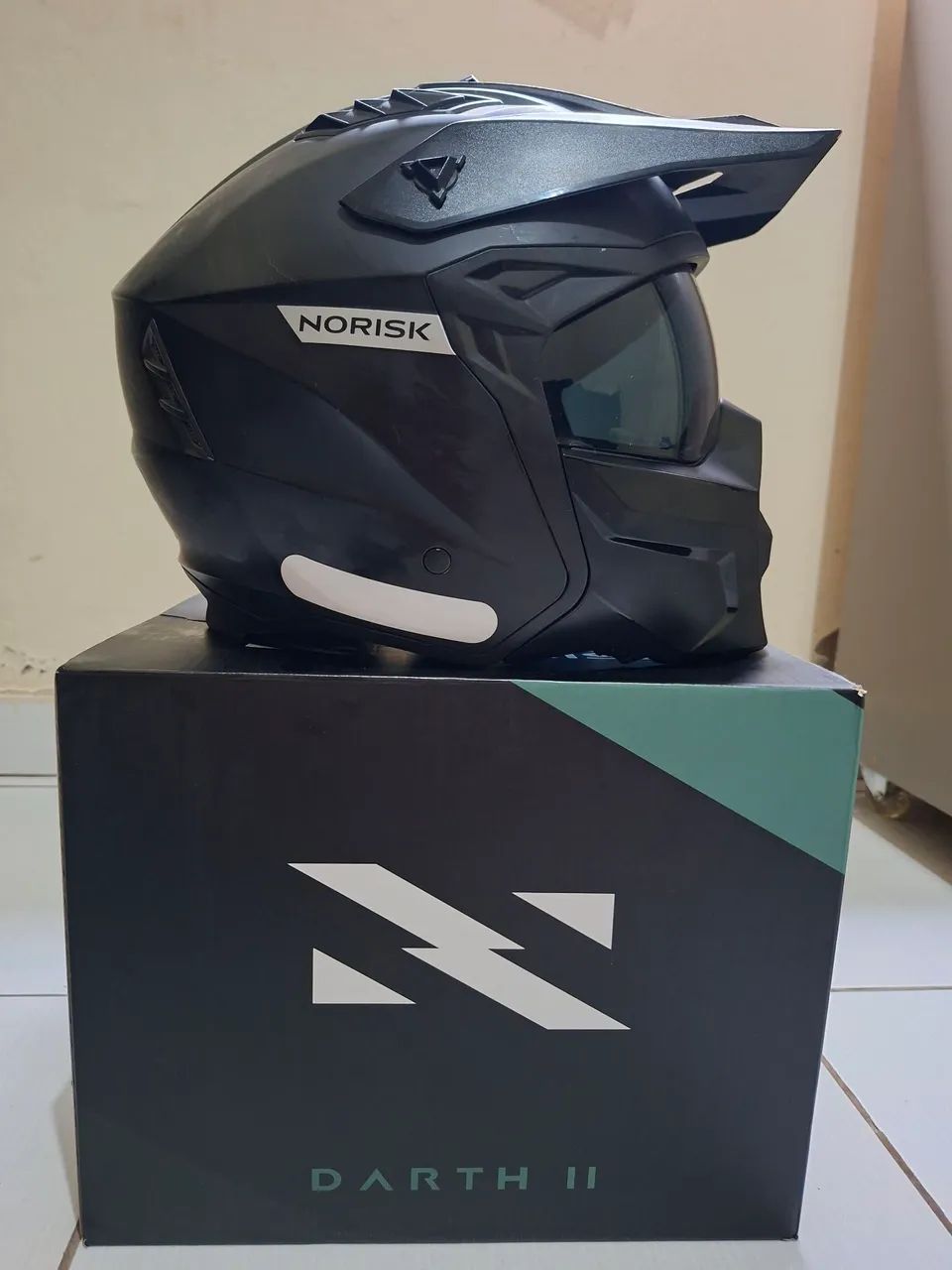 Capacete Norisk Darth 2 Preto Fosco Black Multimodal Tam 58