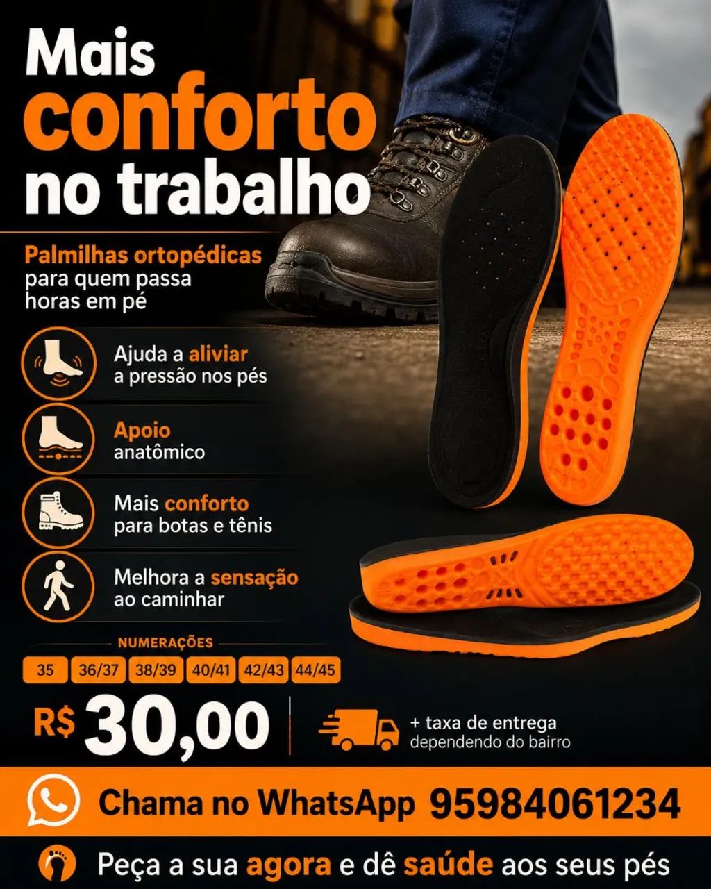 Palmilhas ortopédicas  - Foto 2