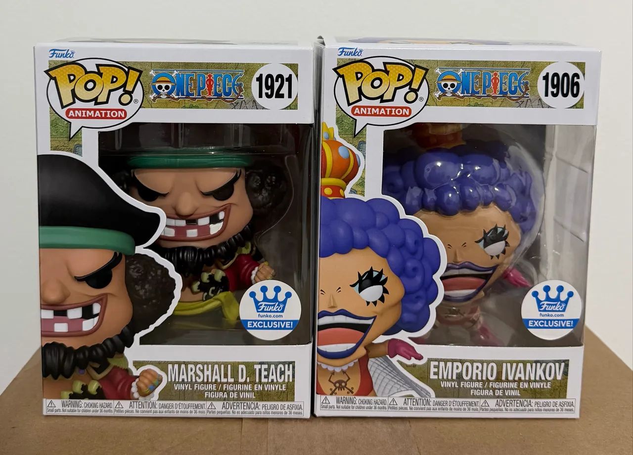 Funkos One Piece Ivankov e Marshall D. Teach Exclusivos