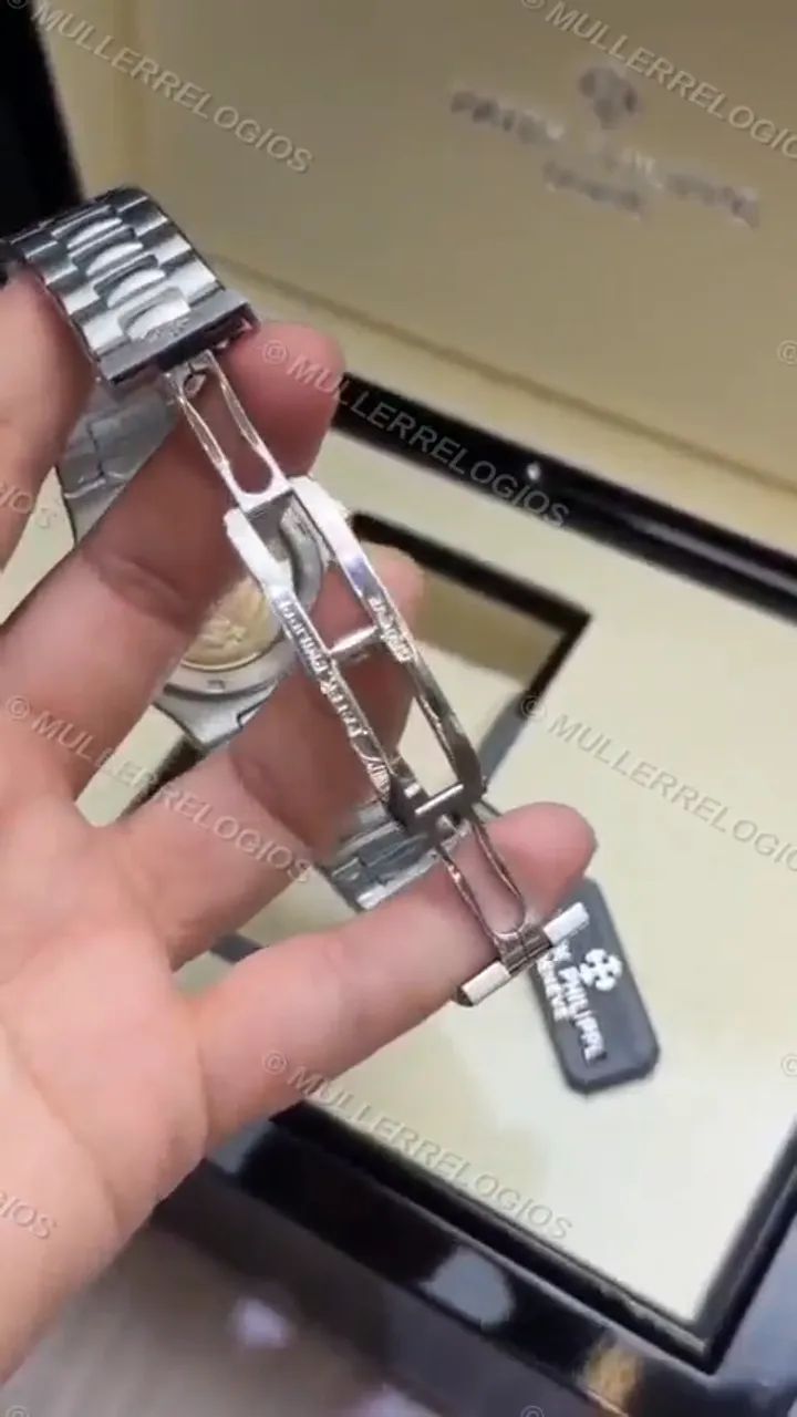 Relógio Patek Nautilus Clone + Caixa - Foto 3