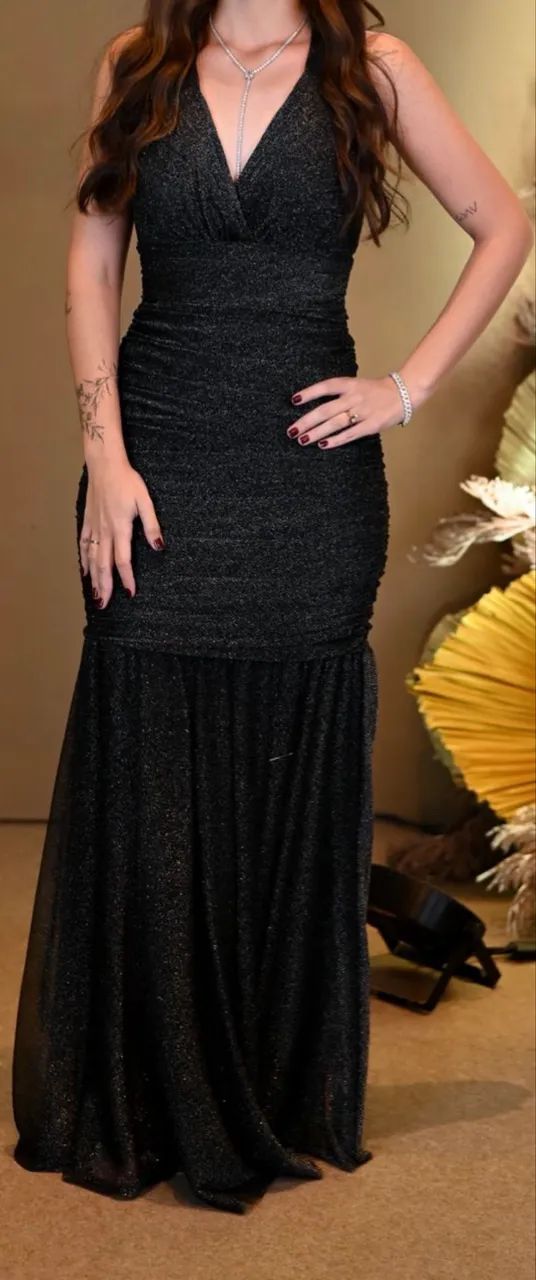 Vestido preto longo  - Foto 2
