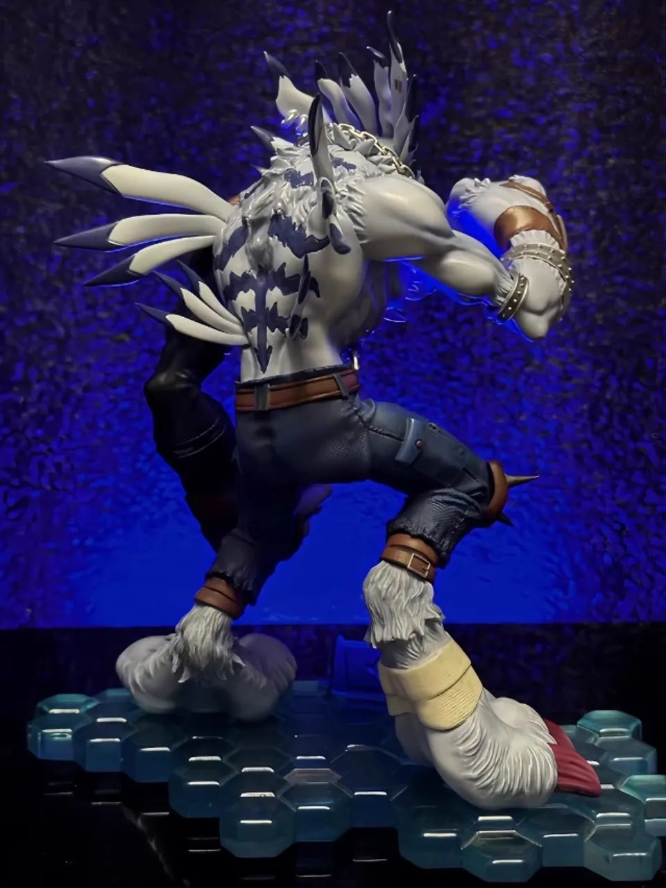 Action Figure WereGarurumon Digimon Anime Colecionável Premium Geek Boneco 20cm - Foto 5