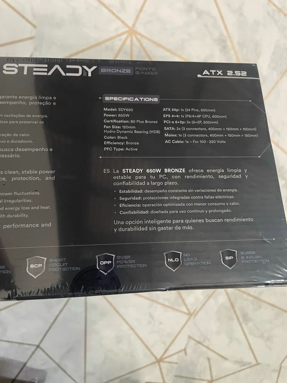 Fonte Nova Pra computador -650w 80 Plus - PFC ATIVO - Foto 2