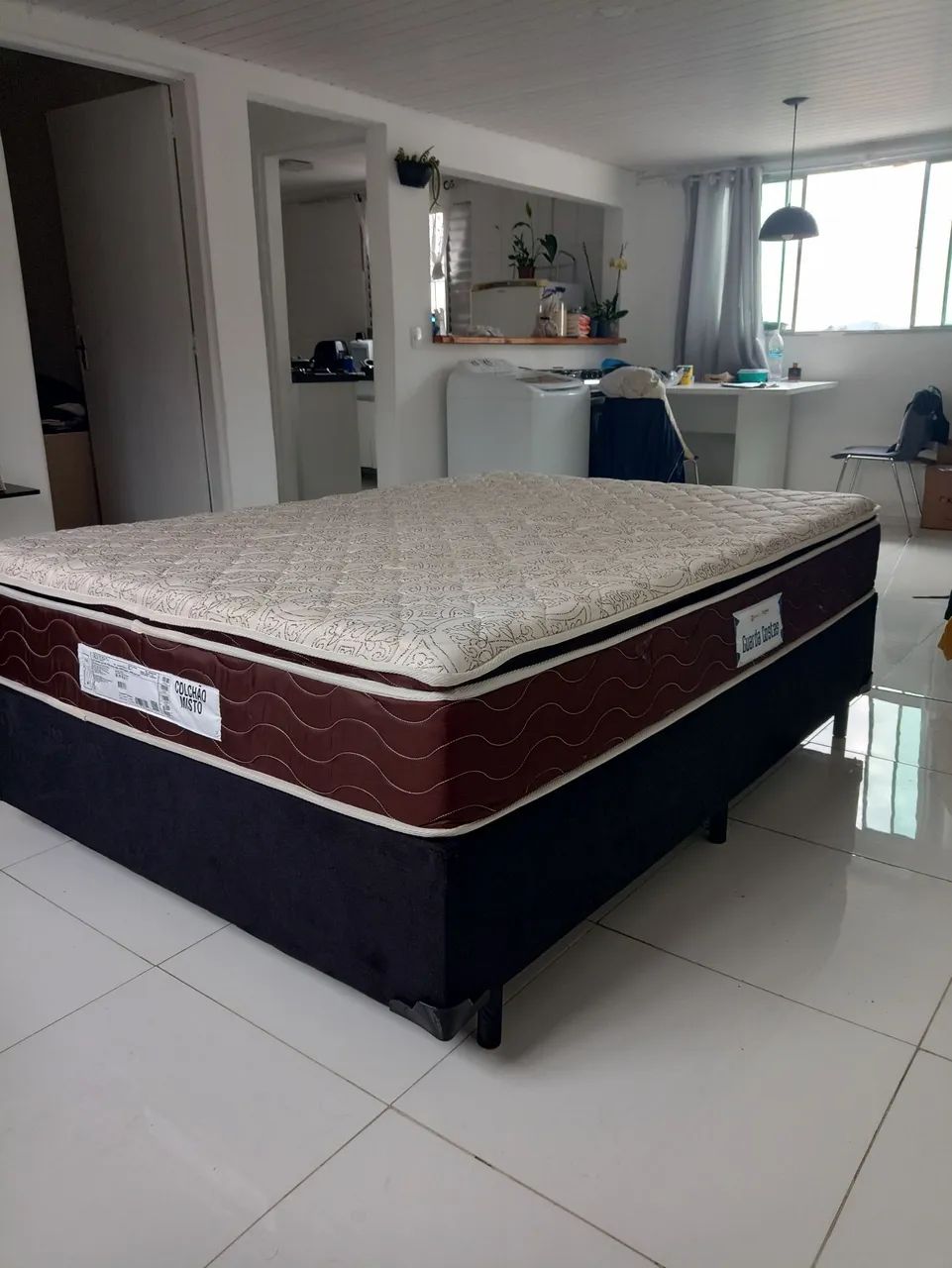 Cama Casal Completa com base e Colchão Probel  - Foto 4