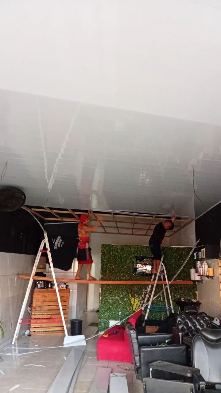 Forro pvc instalado