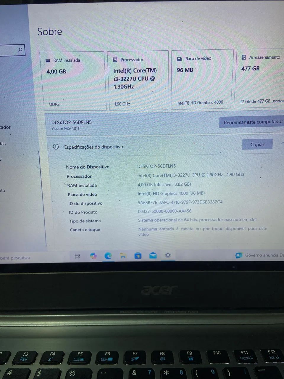 Ultrabook acer aspire M5 - Foto 3