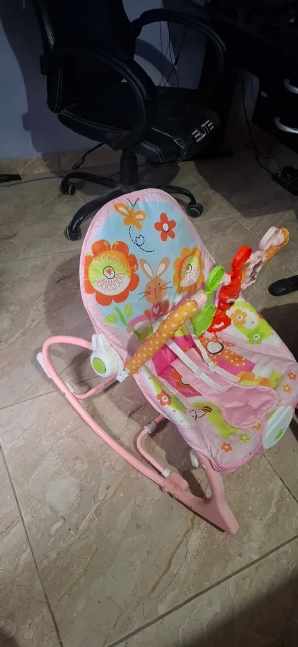 Cadeirinha de balanço e Bebê conforto  - Foto 3