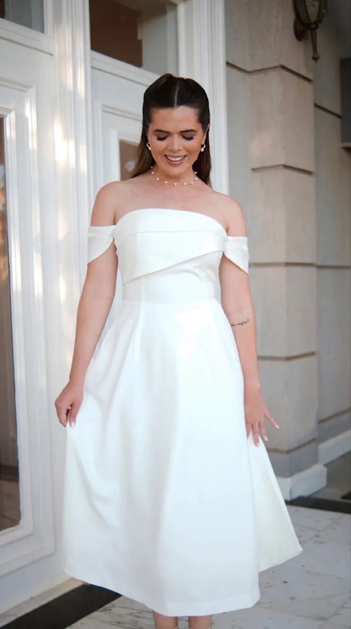 Vestido Branco para civil/ pré weldding  - Foto 2
