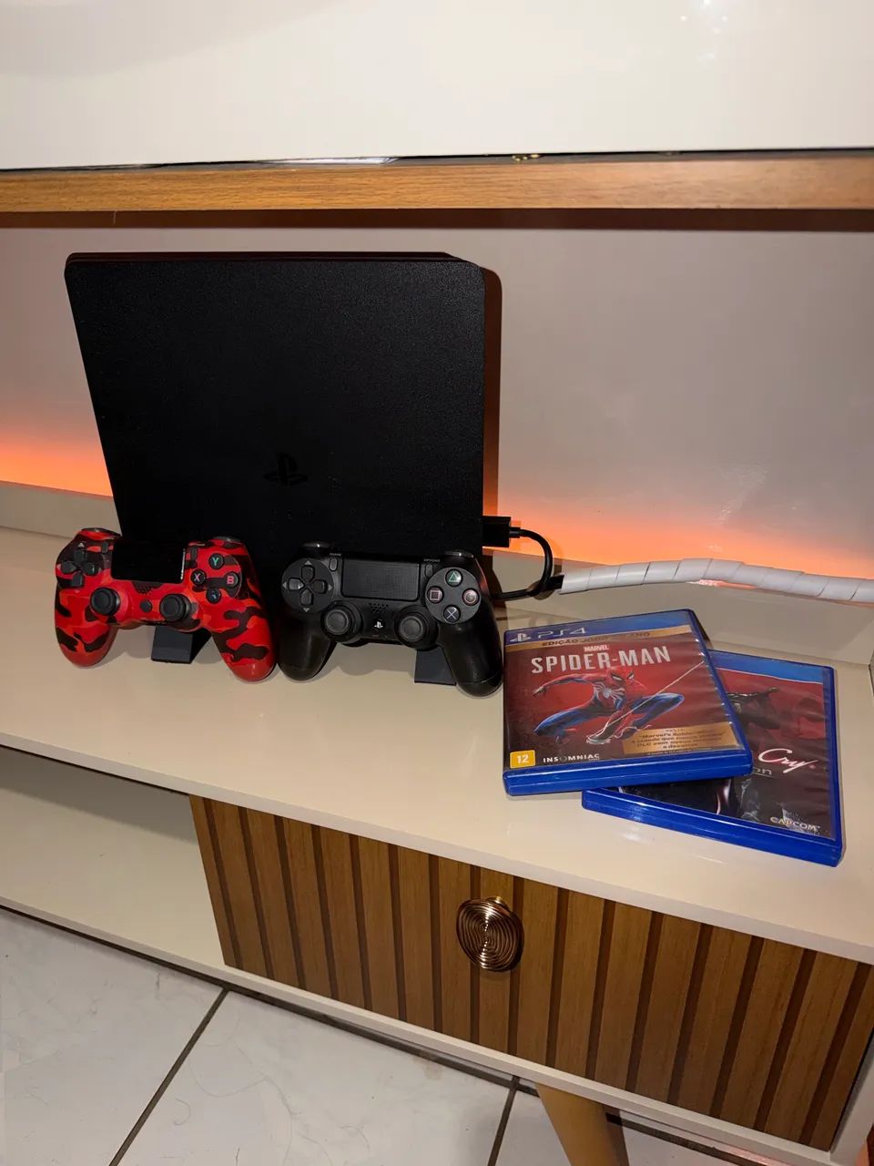 Ps4 Slim + 2 Controles + Jogos - Foto 2
