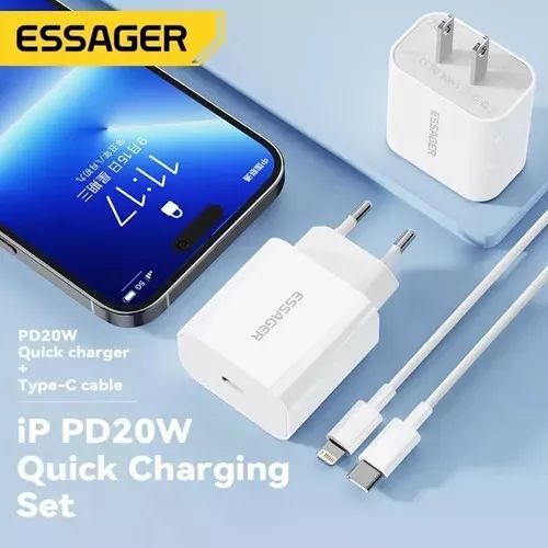 Carregador de Iphone Essager 20w - Foto 2