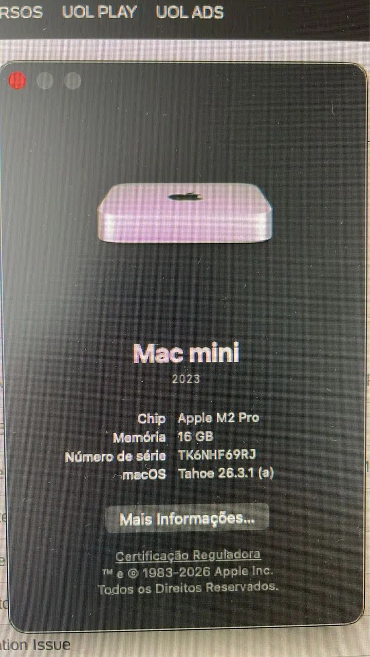 Mac Mini 2023 - Computadores e Desktops - Loteamento Fernando