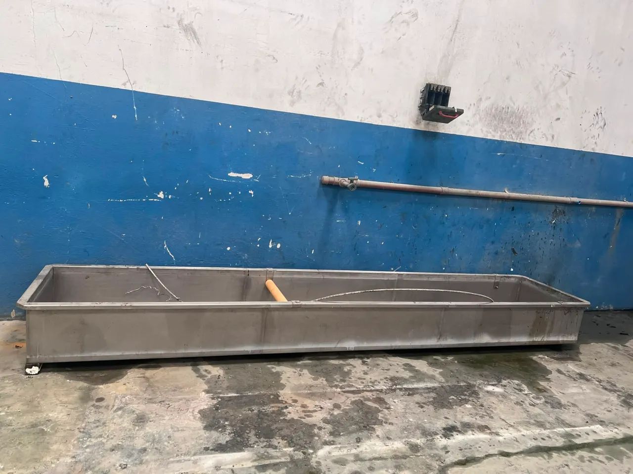 BANHEIRA DE INOX PARA EXTRUSORA DE PLÁSTICOS 