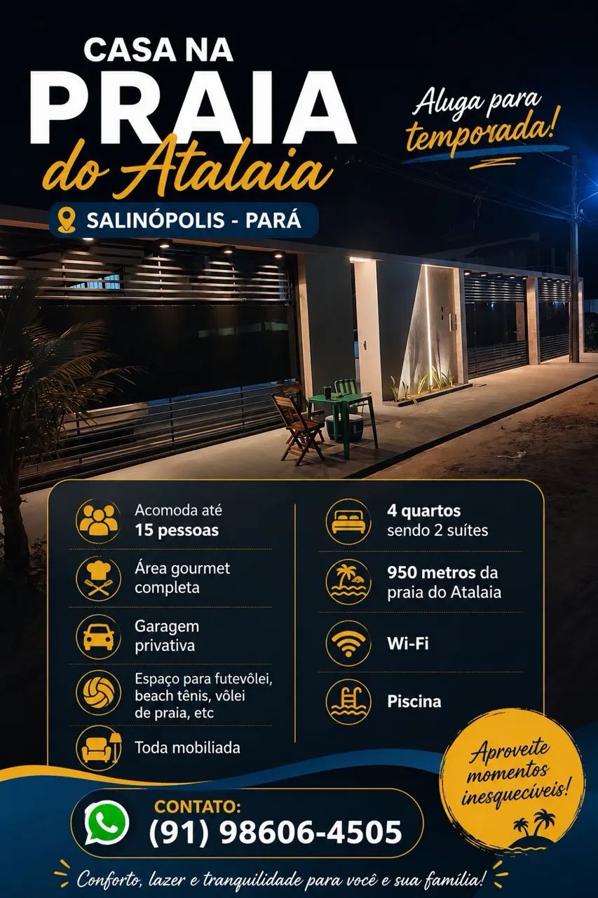Casa na praia do Atalaia-Salinópolis-Pará