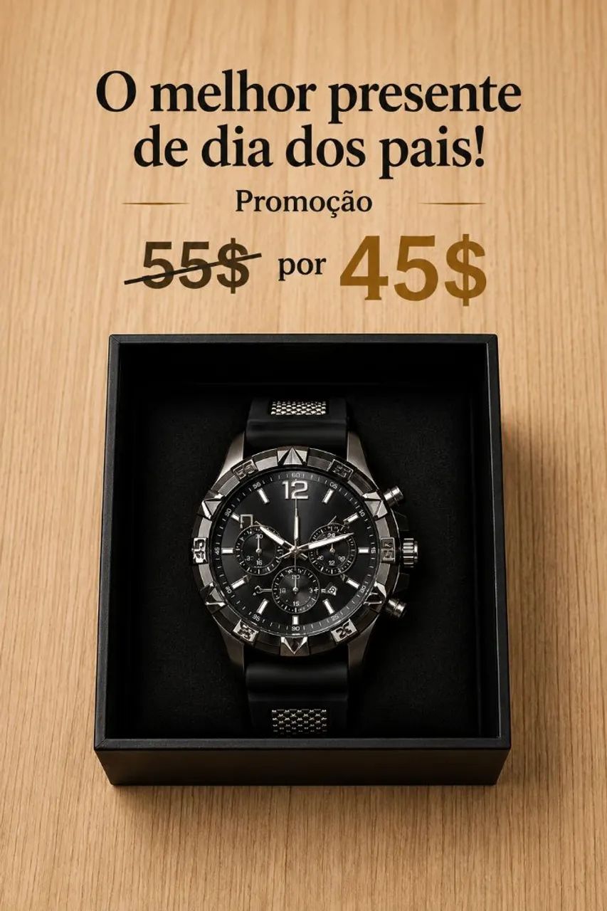 Relógio Masculino Moderno e Elegante - Foto 3