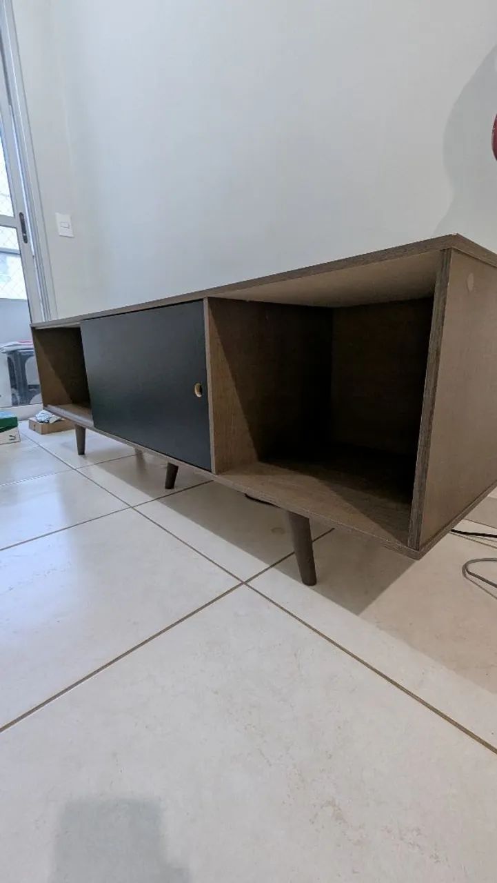 Rack de madeira para TV