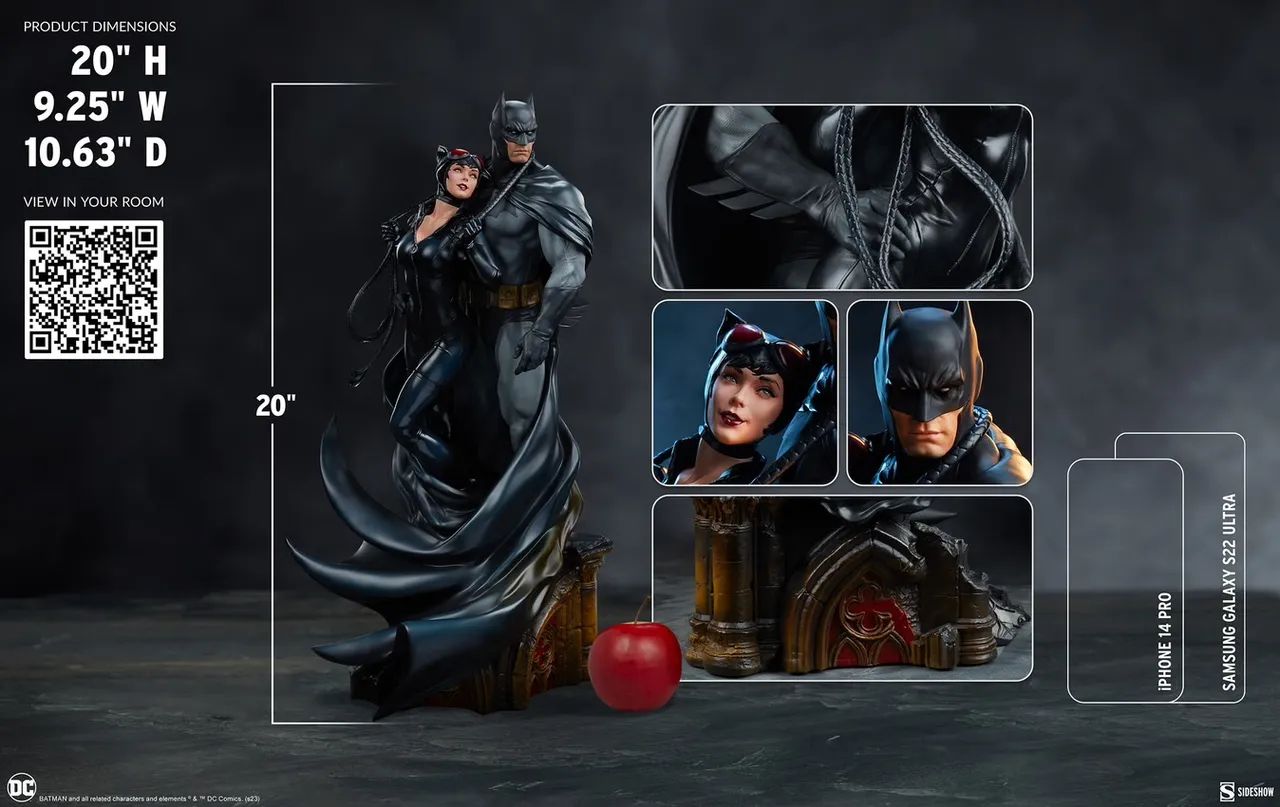 Batman and Catwoman 1/5 Sideshow- N Iron Studios  - Foto 2