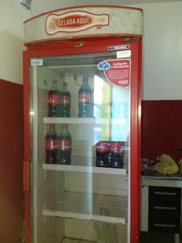 Freezer coca cola, troco por geladeira duplex.