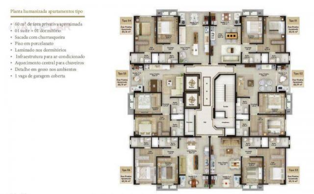 Apartamento com 2 dormitórios sendo 1 suíte à venda, 60 m² por r$ 419.900 - jardim praia m - Foto 16