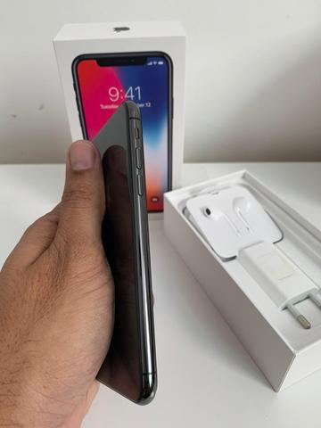 IPhone X Cinza espacial 64GB, Tela 5.8 Completo todos os acessórios - Foto 4