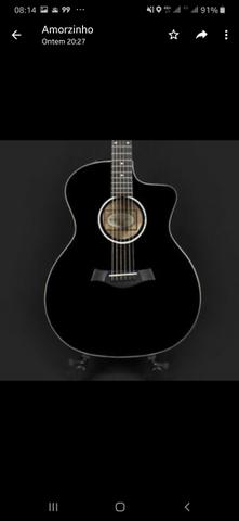 VIOLÃO TAYLOR 214ce-BLK DLX (SEMI NOVO)