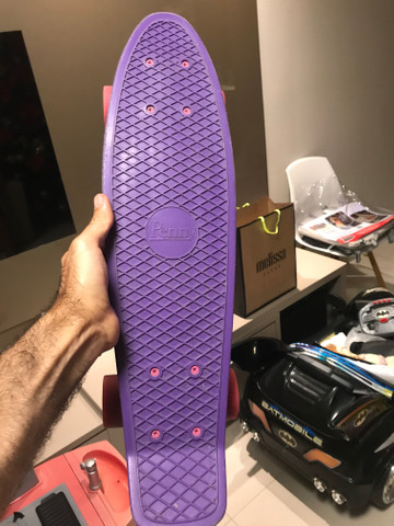Skate Penny Australiano Original shake na cor Rosa e roda azul; - Foto 2