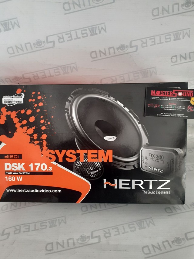 Kit 2 vias. Hertz. DSK 170.3. Italiano. 6".160RMS. Garantia. Novo. Instalado.  - Foto 4