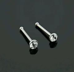 Combo 4 Piercings - ponto de luz reto, ponto de luz curva, argolinha colorida, arg. p.luz - Foto 3