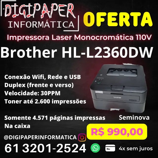 Impresora Laser Brother Monocromatica HL-L2360DW