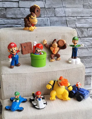 Boneco Personagem Super Mario Bros Articulavel Coleção Jogos