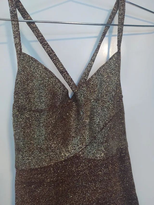 Vestido social modal com brilho  - Foto 2