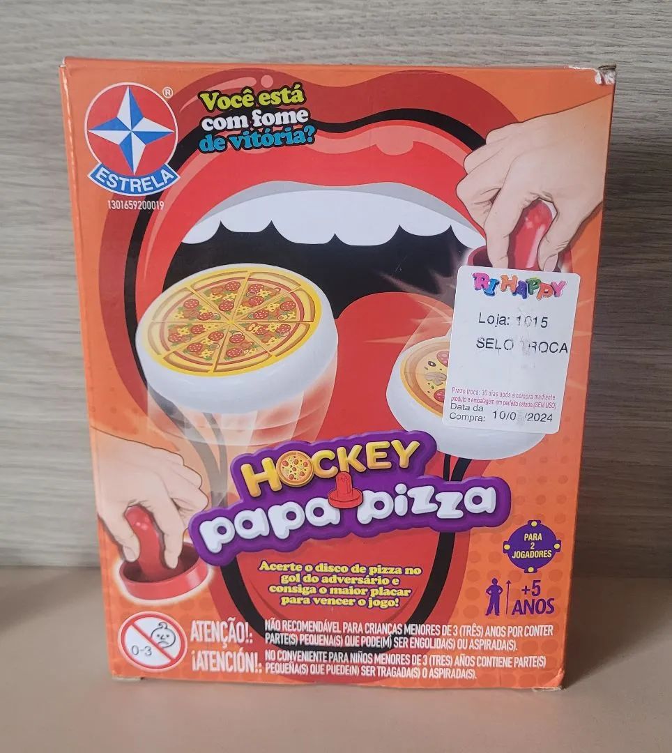 Jogo de Hockey Papa Pizza - Diversão garantida!