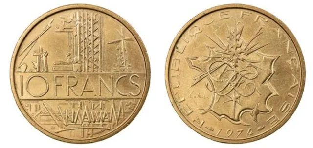 Moeda Antiga 10 Francs 1984 - Foto 2