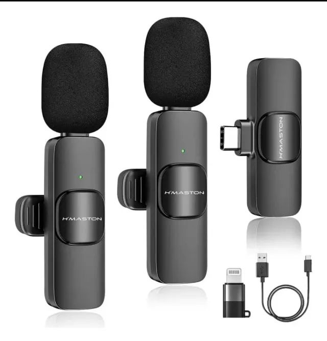 Microfone Sem Fio Tipo-c Lapela Celular Profissional - Foto 2