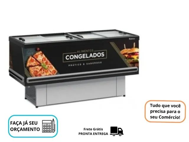 Ilha de Congelados Gelopar Preta 2M